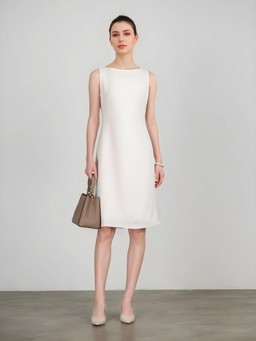 Timeless Sleeveless Shift Dress